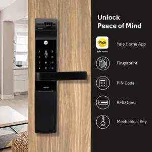 YDM 7116A Smart Lock, Matt Black with Fingerprint, PIN Code, RFID Card, Mechanical Key, Bluetooth module, Works with Yale Home App 4 1 624e5f12 7d44 4727 b8ce 924c7e69525f 1100x