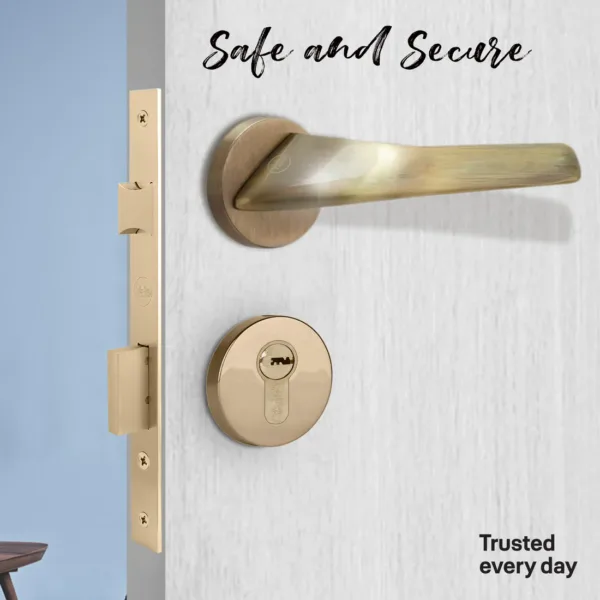 YPBL-802 Solid Brass Premium Lever Handle, Antique Brass