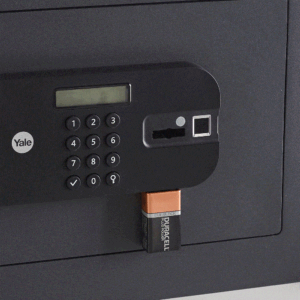 YSFB/200/EB1 High Security Digital Safe Locker with Fingerprint and Pin Access - Black
