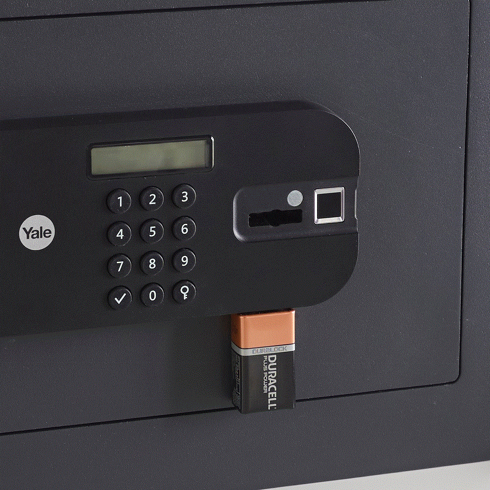 YSFB/200/EB1 High Security Digital Safe Locker with Fingerprint and Pin Access - Black