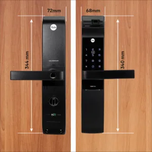 YDM 7116A Smart Lock, Matt Black with Fingerprint, PIN Code, RFID Card, Mechanical Key, Bluetooth module, Works with Yale Home App 8 3 dbe42699 f9d8 4351 89ce 324ec24d4d1c 1100x