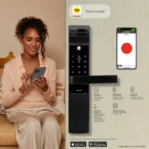 YDM 7116A Smart Lock, Matt Black with Fingerprint, PIN Code, RFID Card, Mechanical Key, Bluetooth module, Works with Yale Home App 7 4 847bf04d a6ac 4bca bba5 498b60e52cf2 1100x