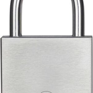 Y120DB/50/127/1 Yale 50mm Brass Disc Padlock with 3 Retaining Keys (Chrome Finish) 4 614WlzQDP0L. AC SX425