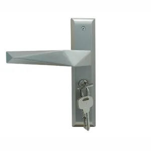 SM-01-02-01 Yale SM series Mortise Lock Comboset with backplated Handle, Cylinder with Knob inside and keys Outside, SS Finish