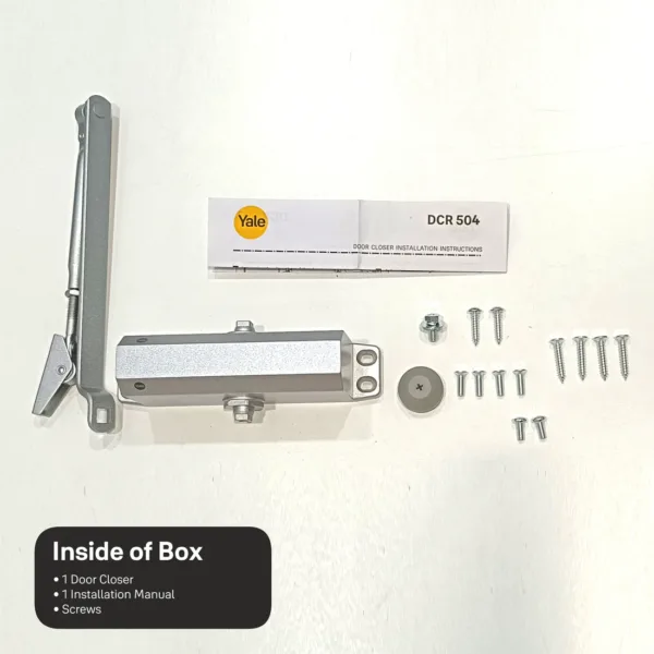 DCR-504 Door Closer, EN Size 4, Silver