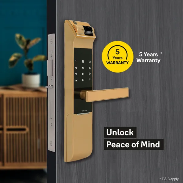 A Series, Biometric Smart Lock, Gold
