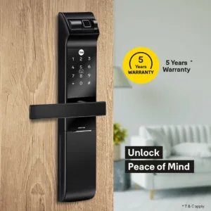 YDM 7116A Smart Lock, Matt Black with Fingerprint, PIN Code, RFID Card, Mechanical Key, Bluetooth module, Works with Yale Home App 3 6 e0eaeed3 30d3 4eaa a67f c3e4e1f4542e 1100x