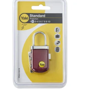 YTP3/31/123/1 Travel Series, Gem Combination Lock, Burgandy