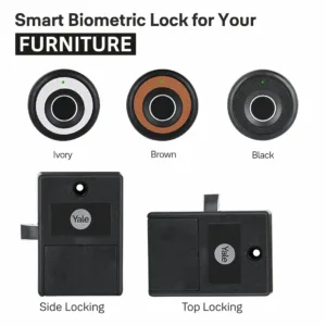Biometric Smart Premium Furniture Lock - Brown