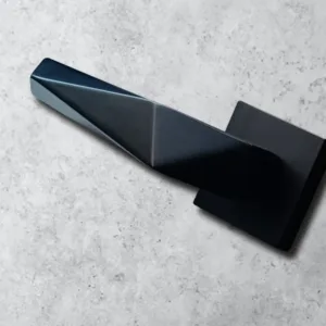 SM-01-01-03 Yale SM series Mortise Lock Comboset with Rose and Escutcheons, Cylinder with Knob inside and keys Outside, Black Finish