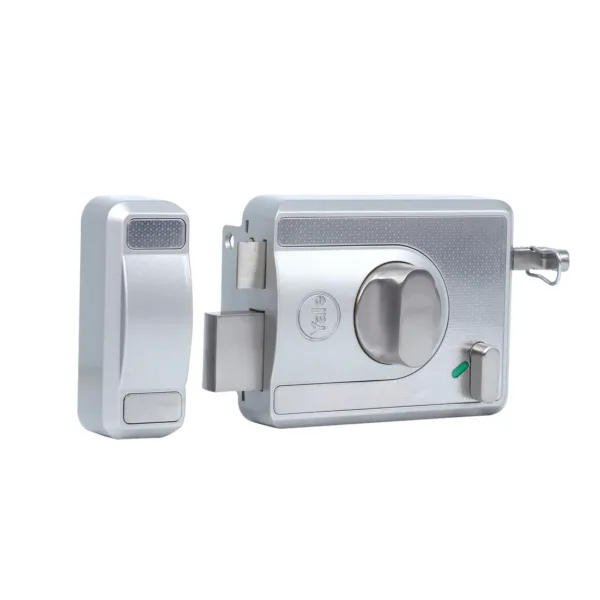 CBS-Cinco Stark Series Premium Rim Main Door Lock , Knob Inside, Silver