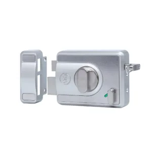 CBS-Cinco Stark Series Premium Rim Main Door Lock, Both Side Keys, Silver
