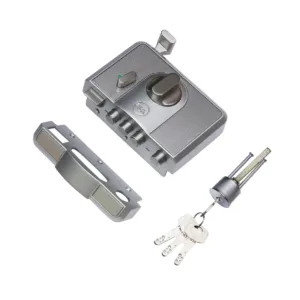 CBR-Cinco 500,Latch & DeadBolt Main Door Lock, Knob Inside, Silver