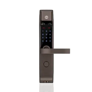 Smart Lock, Brown with Fingerprint, PIN, manual key and Yale Home App With Bluetooth Module and Wifi Connect Bridge