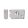 R601-DBTT, RIM Lock With Two Deadbolts, Knob Inside, Regular Key, Silver