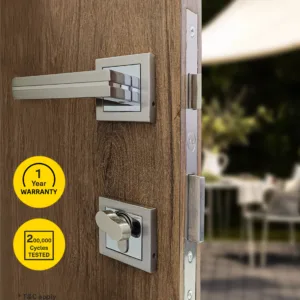 SM-02-01-01 Yale SM series Mortise Lock Comboset with Rose and Escutcheons, Cylinder with Knob inside and keys Outside, SS Finish 9 SM020101009 1100x