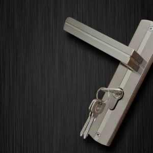 SM-02-02-01 Yale SM series Mortise Lock Comboset with backplated Handle, Cylinder with Knob inside and keys Outside, SS Finish