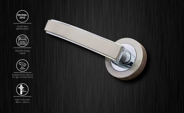 SM-04-01-01 Yale SM series Mortise Lock Comboset, Cylinder with Knob inside and keys Outside, SS Finish