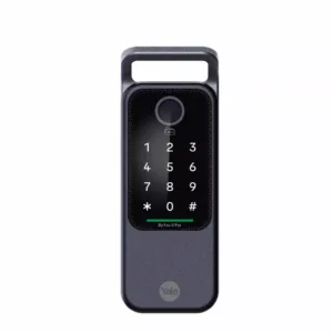 ByYou V Pro Smart Door Lock - with 5 Way Unlocking Fingerprints, In-built Bluetooth, PIN Code, RFID Tag, Manual Key (Black/Gold)