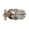 CA5122 Knobset 60/70mm Backset, Bathroom, Satin Steel