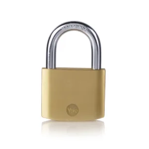 Y110B/50/126/1 Yale Brass Padlock with Hardened Steel Shackle, Brass finish 1 Y110B/50/126/1 Yale Brass Padlock with Hardened Steel Shackle, Brass finish
