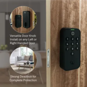 Yale TYE Digital Lock, Black Color, with PIN and Manual Key 5 bolt 1100x