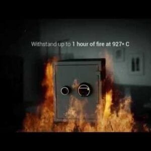 YFF/520/FG2 Biometric Safe Locker -, 60 Min Fire Resistance, Black, 37 Litre 6 hqdefault 6a2c4611 b3d7 4897 b02a 96a66b766117