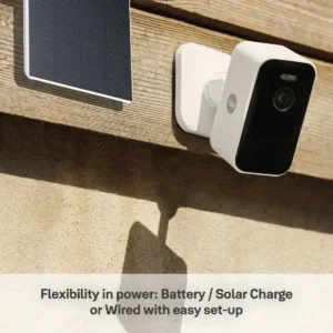 Yale Solar Panel Charger for Smart Outdoor Camera, weather resistant with built-in 2 meter long USB- cable 3 solar panel camera3 1100x
