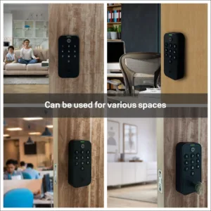 Yale TYE Digital Lock, Black Color, with PIN and Manual Key 7 spaces 1100x