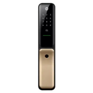 Yale Kyra Pro Smart Lock, Push Pull Smart Lock, with fingerprint, PIN, RFID, Manual Key, Gold