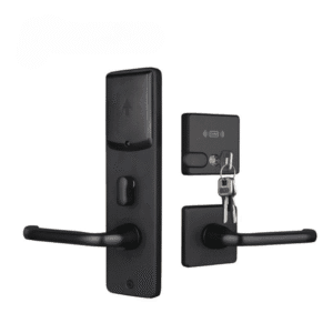 RFID Split Hotel Door Lock – ANSI Mortise Smart Keyless Entry System with RFID Card Access 3 Hotel Locks LS 8205 RFID 1