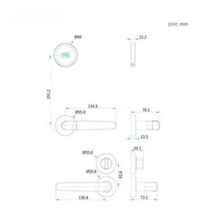 LS M101 Hotel Lock Hotel rfid chip card door lock 3