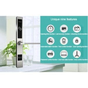 RFID Slim Hotel Door Lock – Stainless Steel Contactless Card Lock with Offline Security System 4 bb28d294e9773eb5f7dd00041ca344fc medium