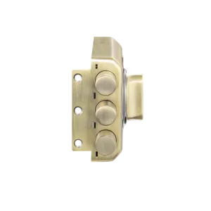 KRT-3B-TT-ABM/BN: Yale Katros Rimlock – Tribolt, 3 Deadbolts, Thumbturn, 4 Dimple Keys (Antique Brass Matt and Black) 4 IMG 4190 1x1