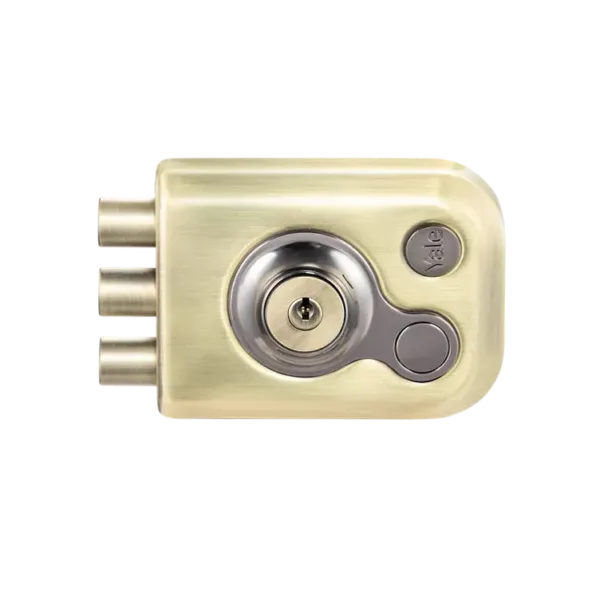 Yale Kratos KRT-3B-DC-ABM/BN, 3 Deadbolt RIM Lock for main doors