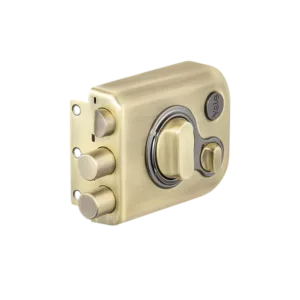 Yale Katros Rimlock KRT-LB-TT-ABM/BN – Tribolt, 2 Deadbolts & 1 Latch Bolt, Knob Insid, 4 Dimple Keys (Antique Brass Matt and Black Nickel) 5 IMG 4224 1 1x1