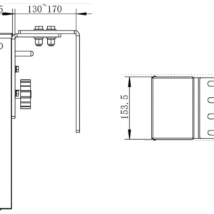 Sliding Gate Operator 2 LINE DRAWING 1 1