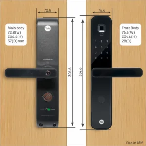 YDM7220A Biosecure Smart Lock with Fingerprint - PIN, RFID and Manual Key 12 ListingImage4 1100x