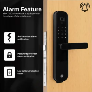 YDM7220A Biosecure Smart Lock with Fingerprint - PIN, RFID and Manual Key 8 ListingImage9 1100x