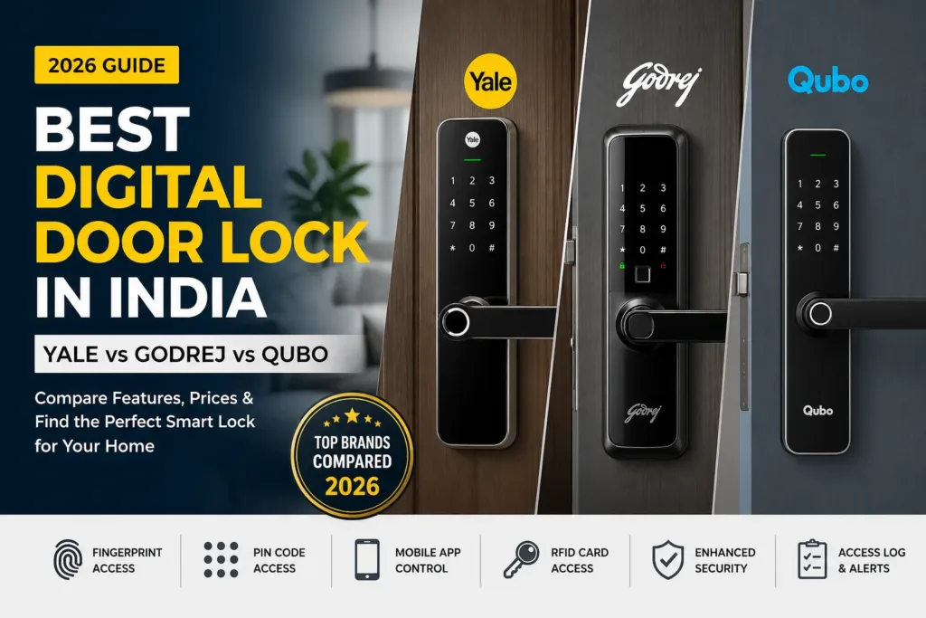 Best Digital Door Lock India (2026): Yale vs Godrej vs Qubo