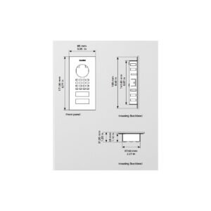doorbird d1101v flush mount stainless steel v2a brushed