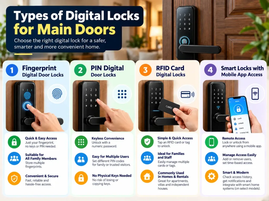 Digital Locks for Main Door: Best Options for Indian Homes in 2026 1 digital locks for main door