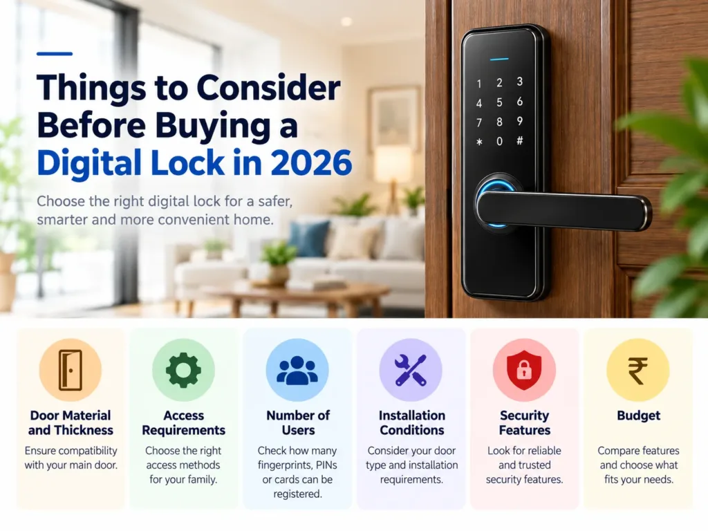 Digital Locks for Main Door: Best Options for Indian Homes in 2026 3 digital locks for main door