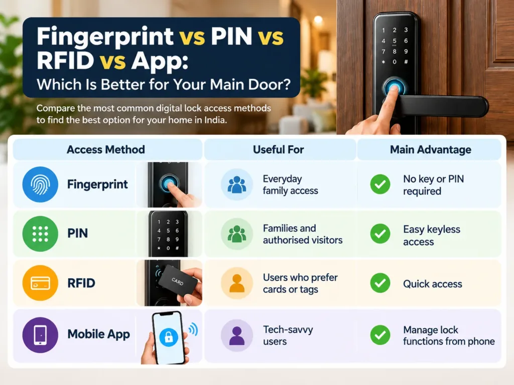 Digital Locks for Main Door: Best Options for Indian Homes in 2026 2 digital locks for main door
