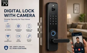 digital lock for main door with camera